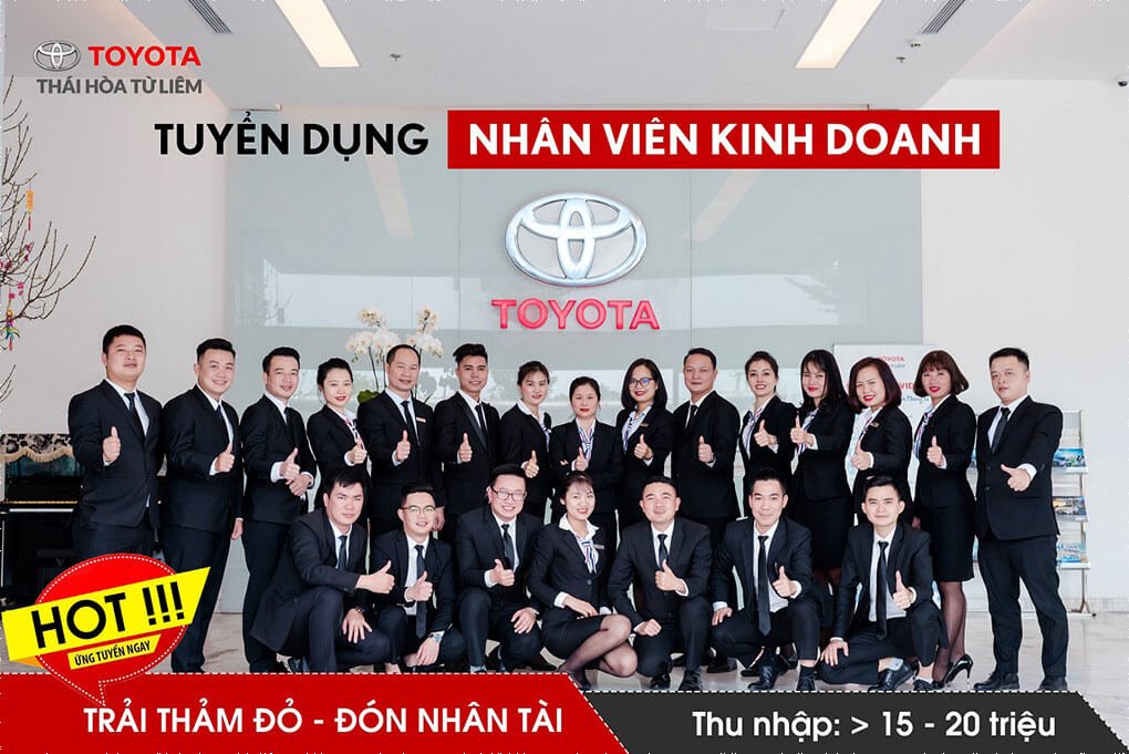 Công ty ô tô Toyota Việt Nam tuyển dụng